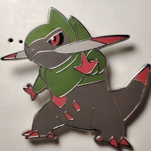Pokemon Fraxure Enamel Pin Official Nintendo Collectible Lapel Pin Badge Figure